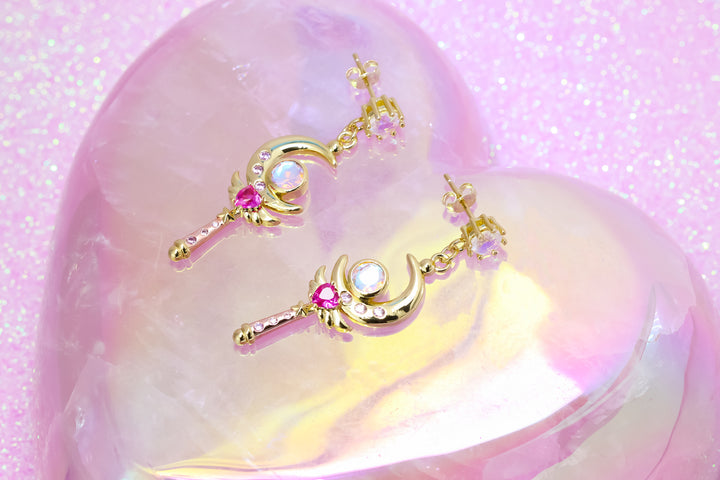 Moon Crystal Earrings