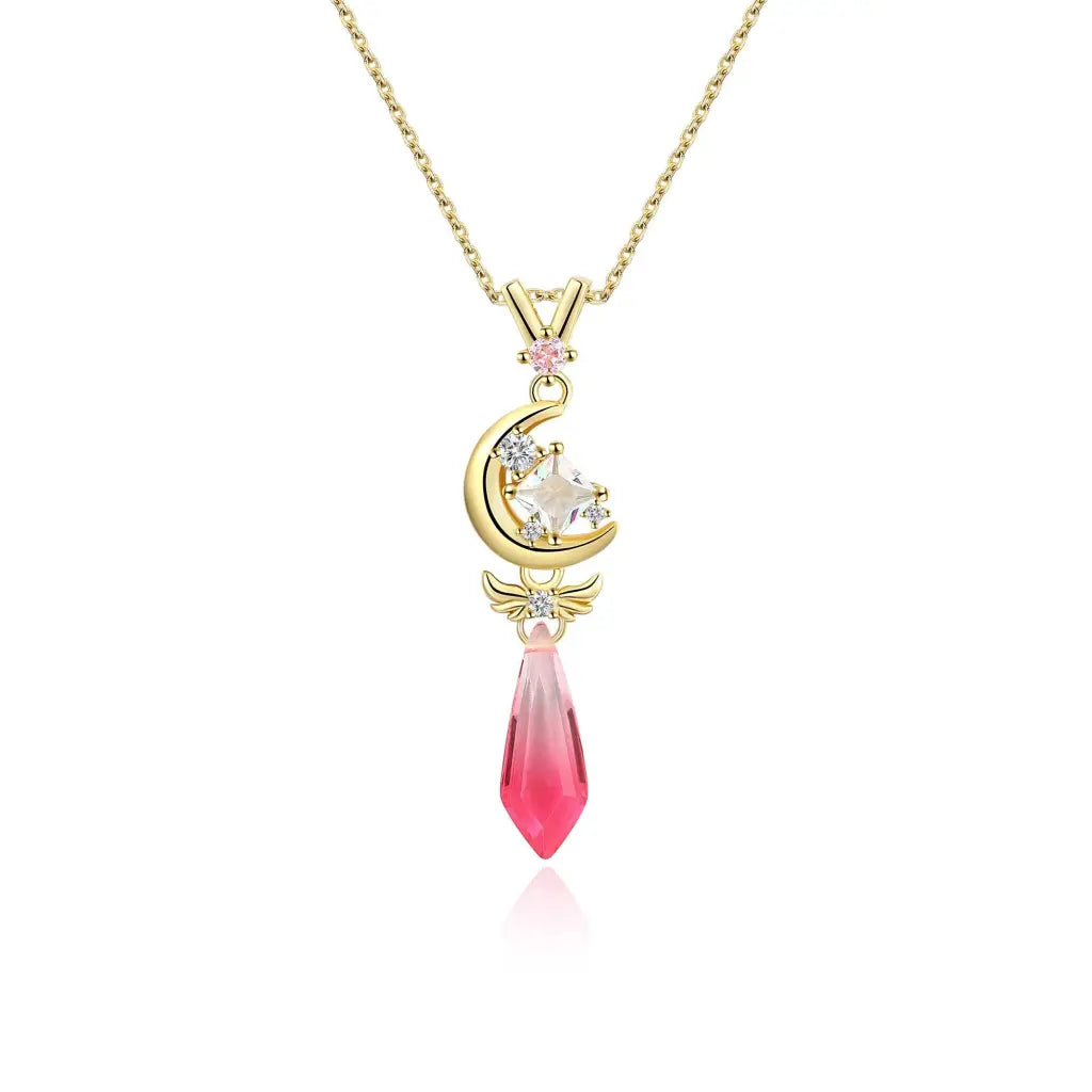 Leia Crystal Drop Necklace - Pendants - 1