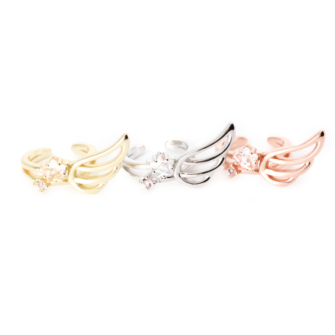 Twinkle Wing and Bow Ear Cuff