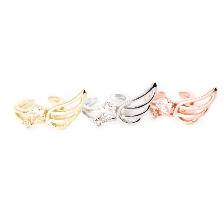 Twinkle Wing and Bow Ear Cuff